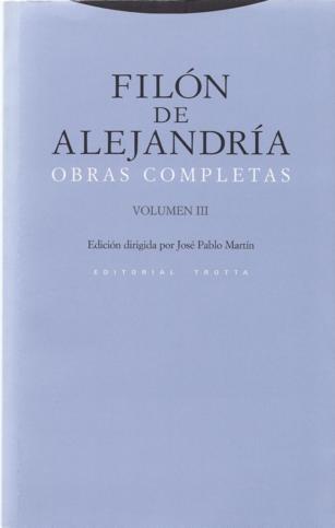 435. Volumen III de las obras completas de Filón de Alejandría