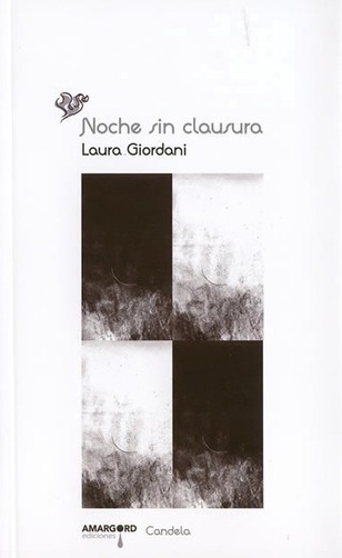 Portada de "Noche sin clausura", de Laura Giordani. Fuente: Amargord Ediciones.