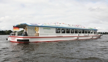 El barco, en funcionamiento. Proton Power Systems.