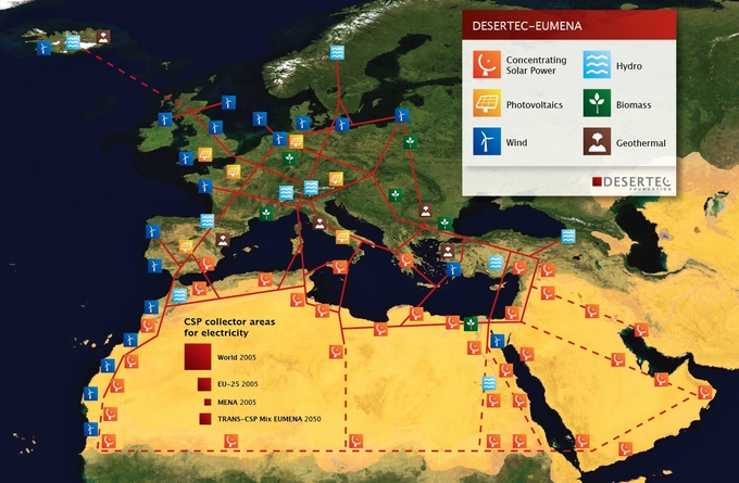 La industria europea apuesta por la energía solar térmica en el Norte de África