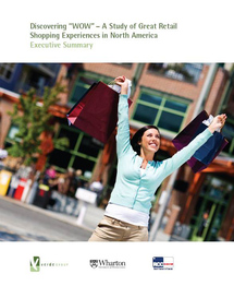 Portada del estudio “Discovering 'WOW' -- A Study of Great Retail Shopping Experiences in North America”