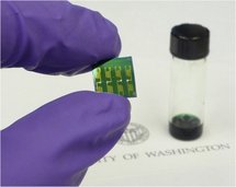 La gran ventaja del nuevo polímero es que permite trabajar con cargas positivas y negativas con un único dispositivo. Foto: Universidad de Washington.