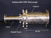 Microscopio DIHM. Fuente: Universidad Dalhousie.