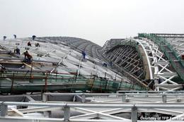 Guangzhou South Railway Station recibirá a 200.000 visitantes diarios. Imagen: TFP Farrells.