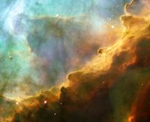 Tormenta de gases turbulentos en la Nebulosa Omega/Swan. Fuente: HubbleSite.