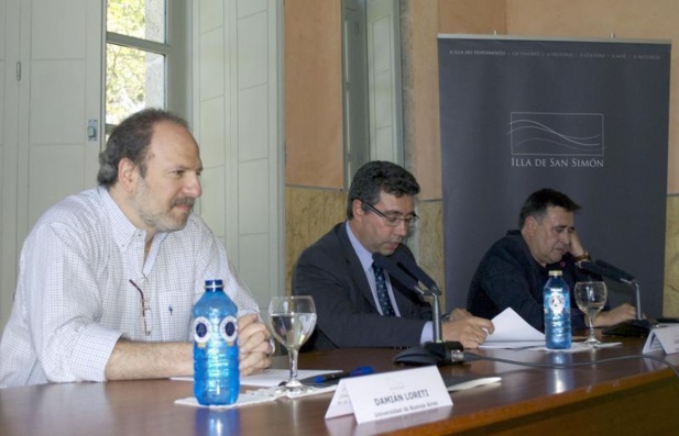 Damián Loreti, en su intervención. Fuente: Fundación Isla de San Simón.