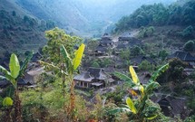 Poblado Blang de Manpo en Yunnan. Fuente: Wikimedia Commons.