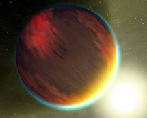 La Astrobiología es una disciplina que se ocupa en buscar vida en otros planetas. Imagen de un exoplaneta. Fuente: NASA.