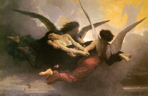 Alma conducida al paraíso. Adolphe-William Bouguereau (1825-1905).