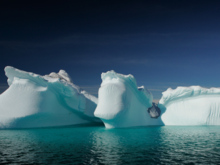 Icebergs de Groenlandia. Imagen: nick_russill. Fuente: Flickr.