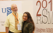 Carl C. Cowen y Eva Gallardo. Foto: Alfonso-Servimav. USC