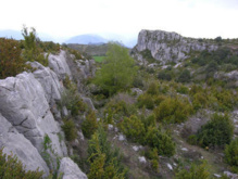 Una amplia zona está hundida y desplazada lateralmente de la parte alta de la montaña (graben). Fuente: UAB/SINC.