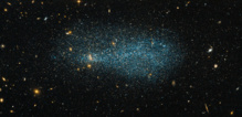 La galaxia enana ESO 540-31. Imagen: L. Limatola. Fuente: Hubble (ESA/NASA).