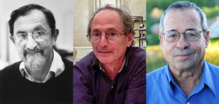 Los ganadores del Nobel 2013 Martin Karplus, Michael Levitt y Arieh Warshel. Imagen: Nobel Prize. Fuente: SINC.