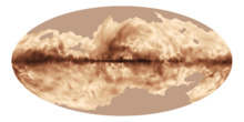 La huella magnética de la Vía Láctea. Fuente: ESA/Planck Collaboration.