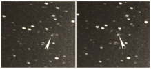 Las imágenes tomadas por Churyumov y Gerasimenko en 1969. Imagen: K. Churyumov. Fuente: ESA.