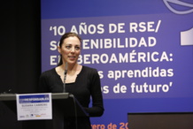 Susana Cabrero, durante su intervención en el congreso Corresponsables.