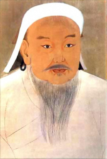 Retrato de Genghis Khan. Fuente: Wikipedia.