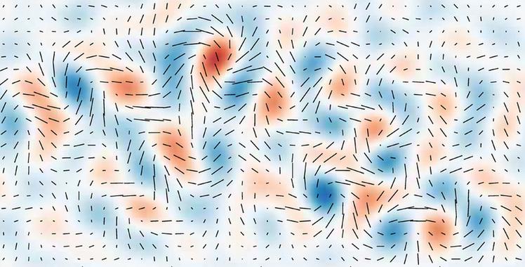 Los ‘remolinos’ de la controversia. Fuente: BICEP2-Harvard-Smithsonian Center for Astrophysics.