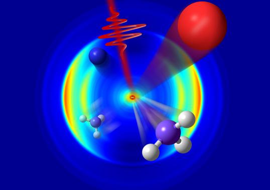 Este trabajo es la primera demostración de que los esquemas de control por luz láser intensa son aplicables a sistemas moleculares poliatómicos. Imagen: UCM. Fuente: Sinc.