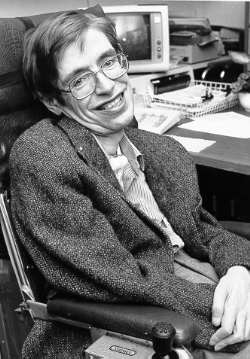 Stephen Hawking en la década de los años 80 del siglo XX. Fuente: NASA.