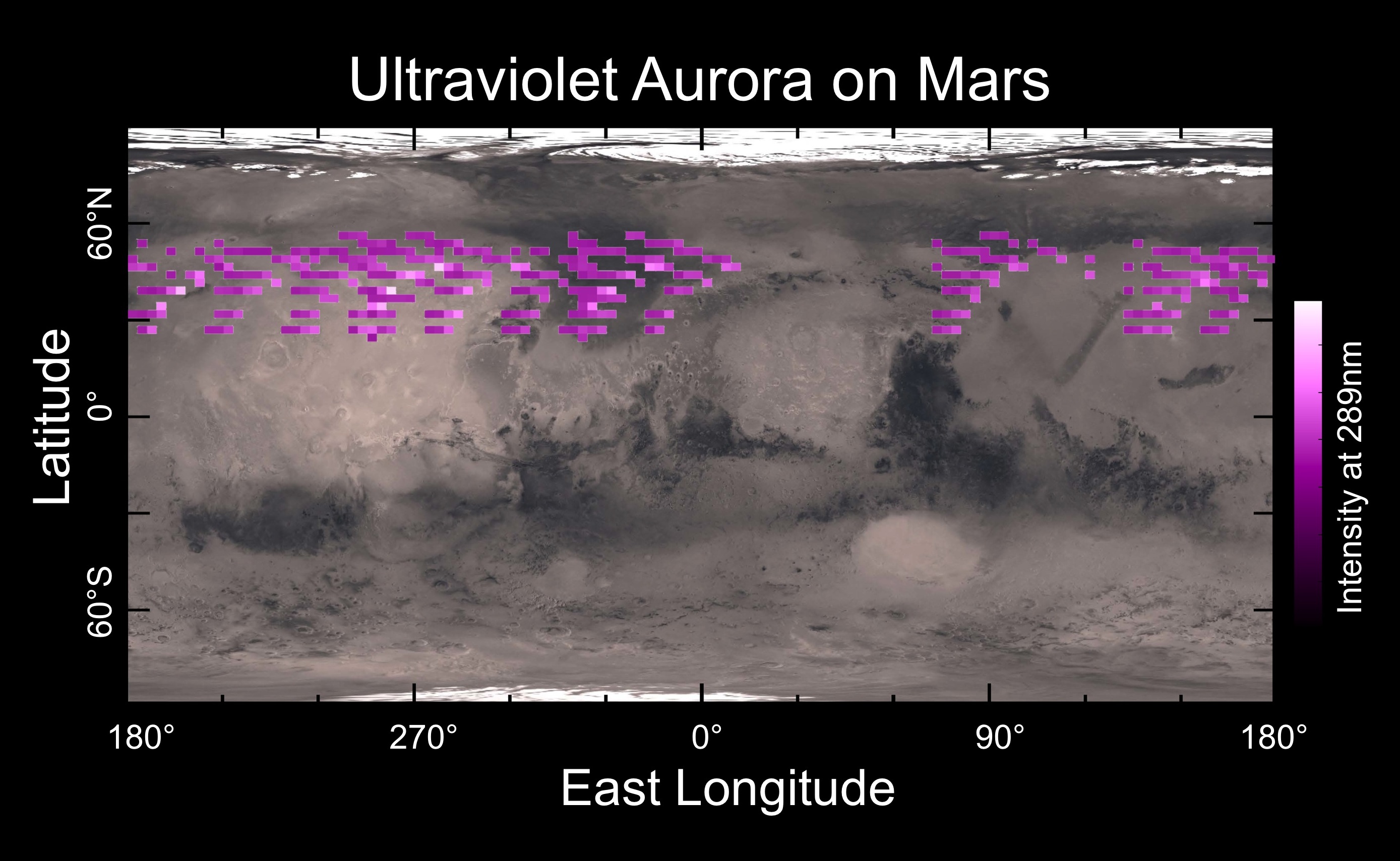 Observaciones de Maven en Marte. Fuente: Universidad de Colorado.