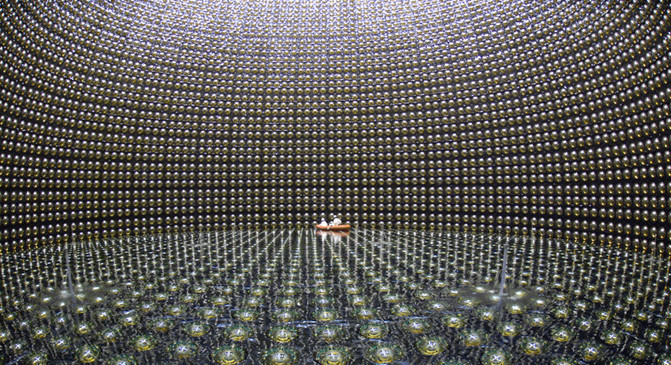 Detector japonés Super-Kamiokande. Fuente: SINC/ www-sk.icrr.u-tokyo.ac.jp. 