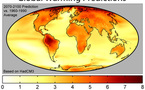 La temperatura global podría subir tres grados en 2050