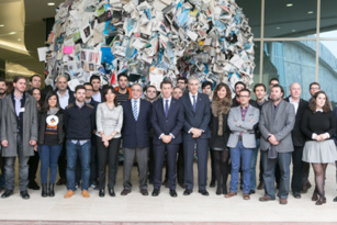 César Alierta y el presidente de la Xunta inauguran Galicia Open Future