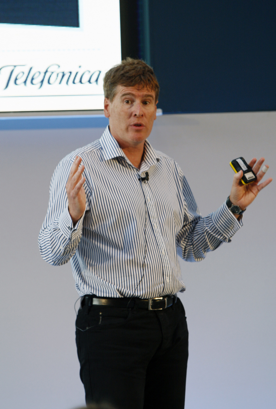 Mathew Key, presidente de Telefónica Digital, durante la Coneferencia de Inversores en Londres