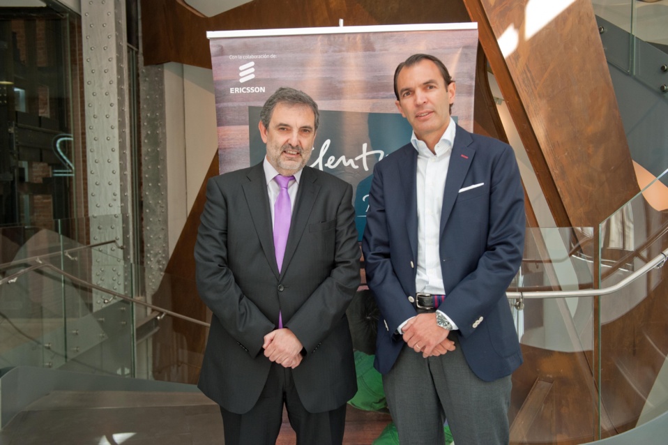 A la izquierda Luis Miguel Gilpérez, presidente de Telefónica España junto a José Antonio Delgado, consejero delegado de Erisson España.