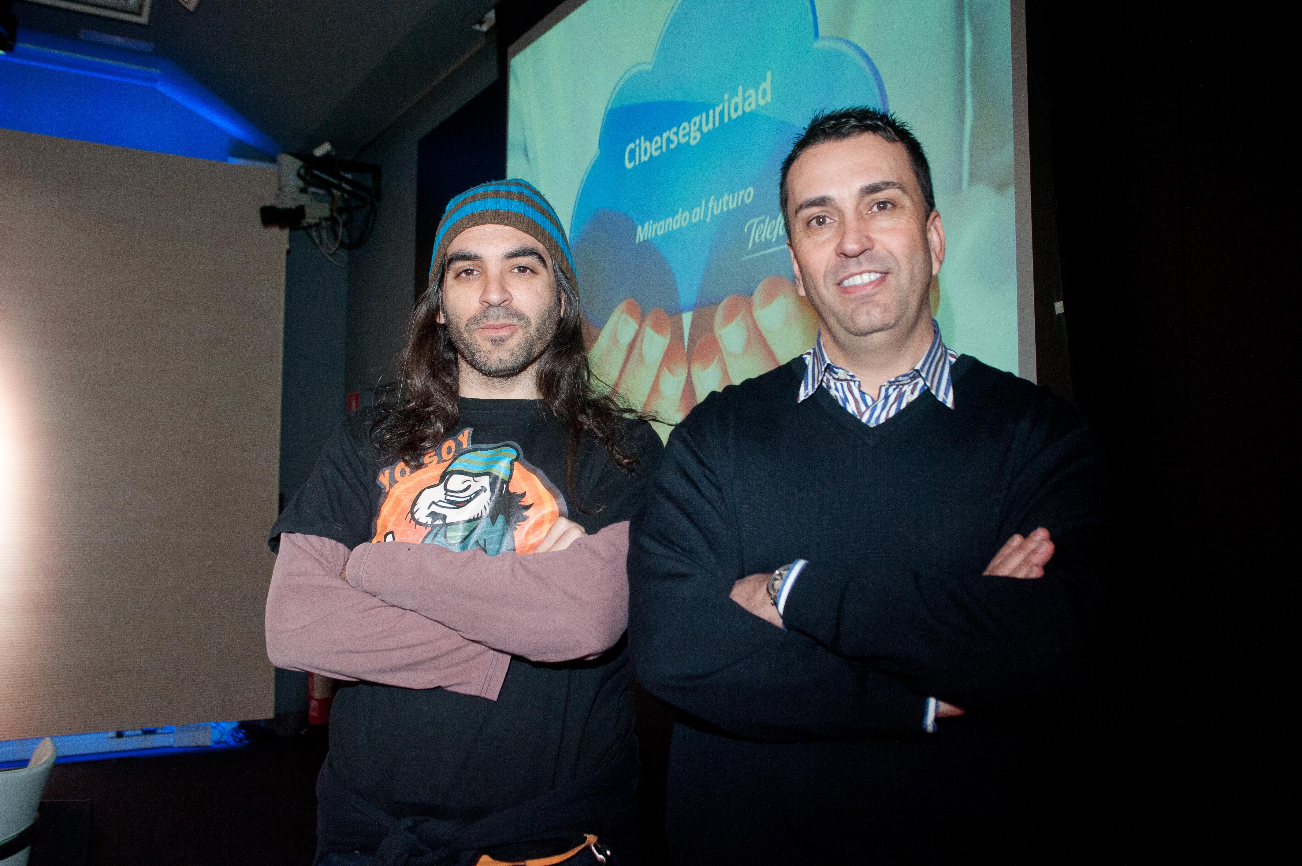 Chema Alonso, CEO de Eleven Path, y José Luis Gilpérez , director de Seguridad y Cloud en Telefónica Digital España.